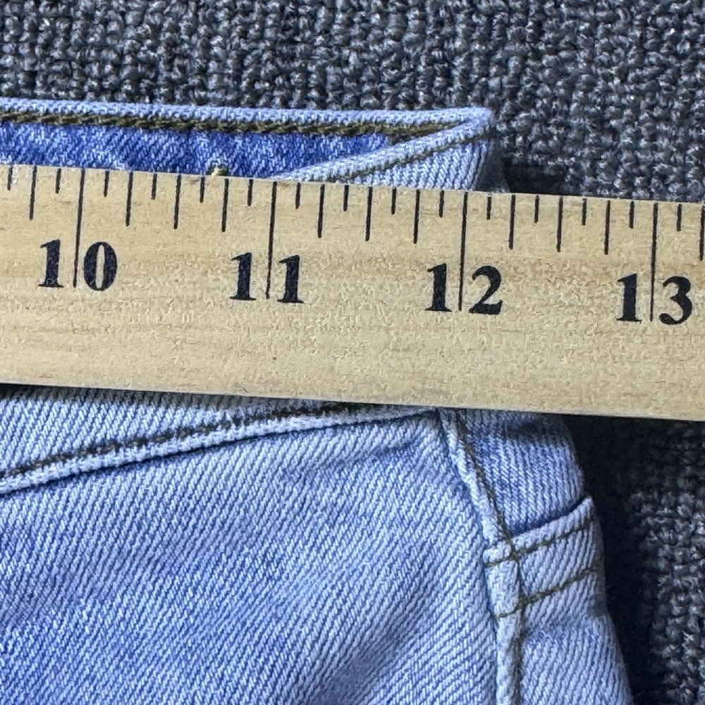 7 FOR ALL MANKIND Cropped Alexa Two Tone Jeans Women's Size 25 Wide Leg Raw Hem - Picture 3 of 11